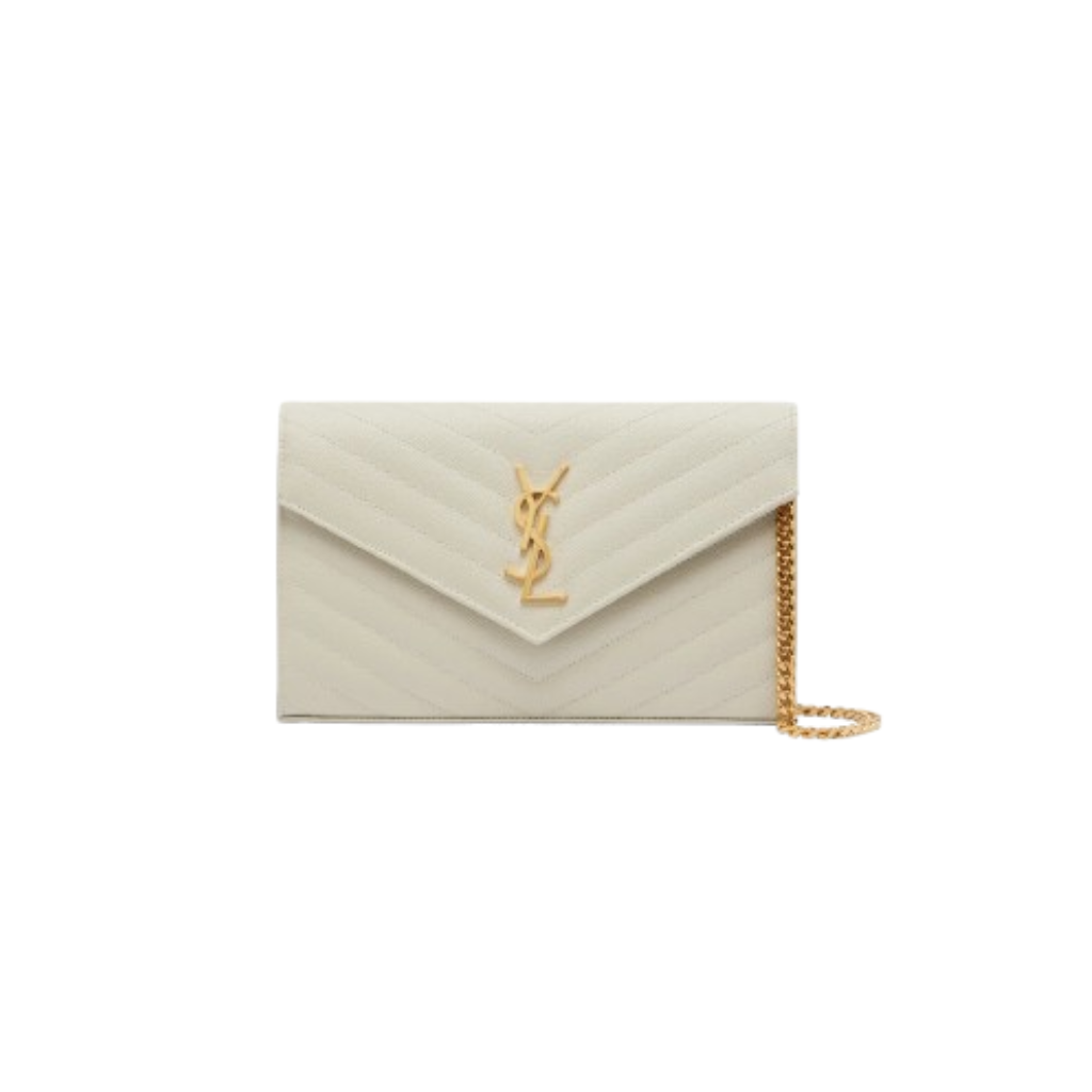 Ysl Cassandre matelassé leather wallet on chain