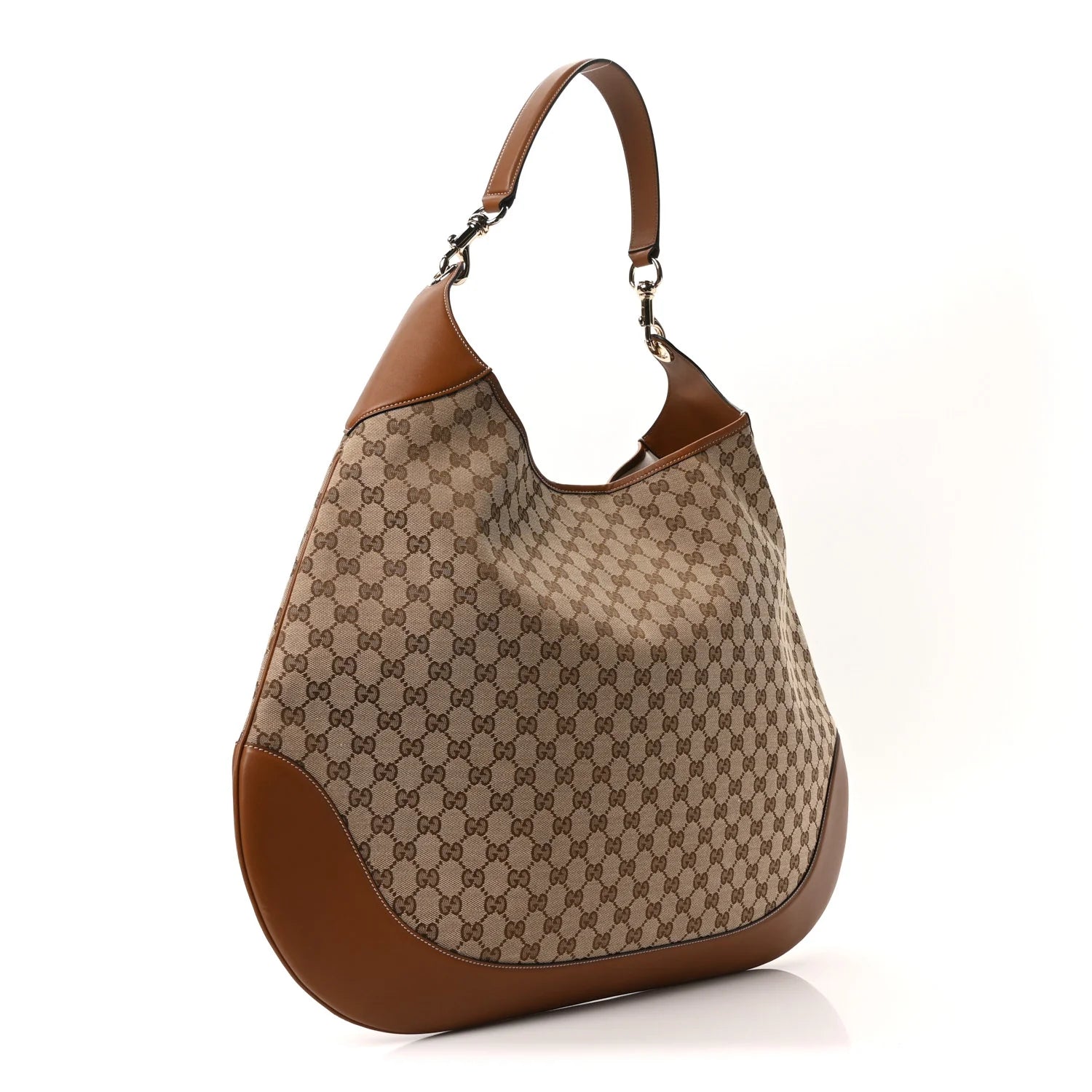 Gucci Monogram Micro GG Maxi Dark Brown Shoulder Bag