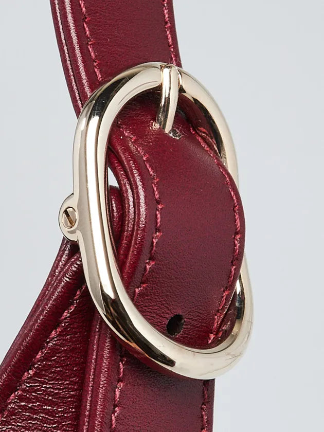 Gucci Dark Red Smooth Leather Jackie Bag