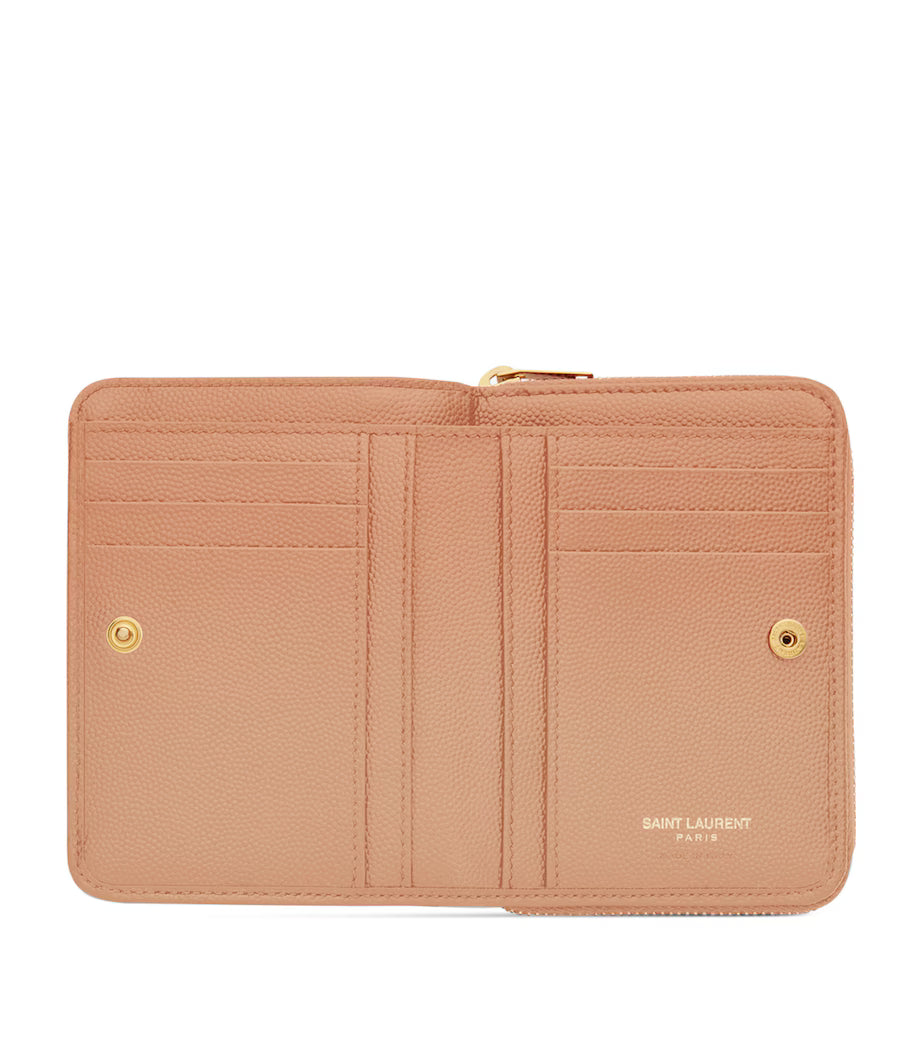 Ysl Monogram Matelasse Zip-Around Wallet