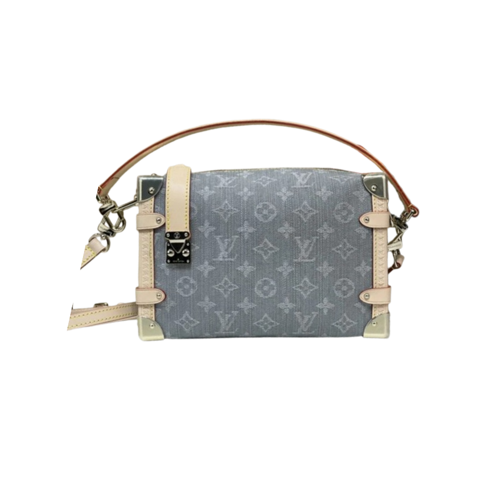 Louis Vuitton Monogram Laminated Jacquard Handbag Blue