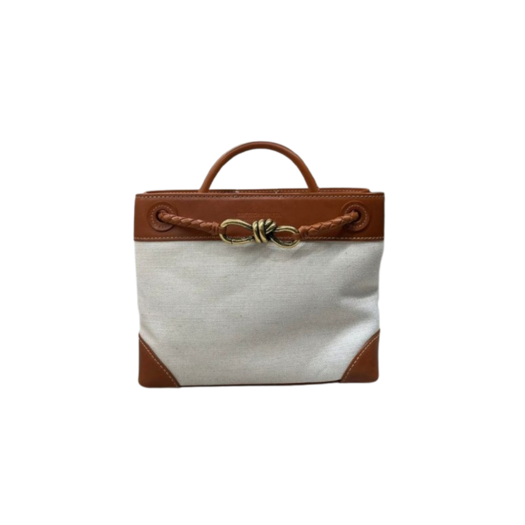 Bottega Veneta Canvas Calfskin Bag