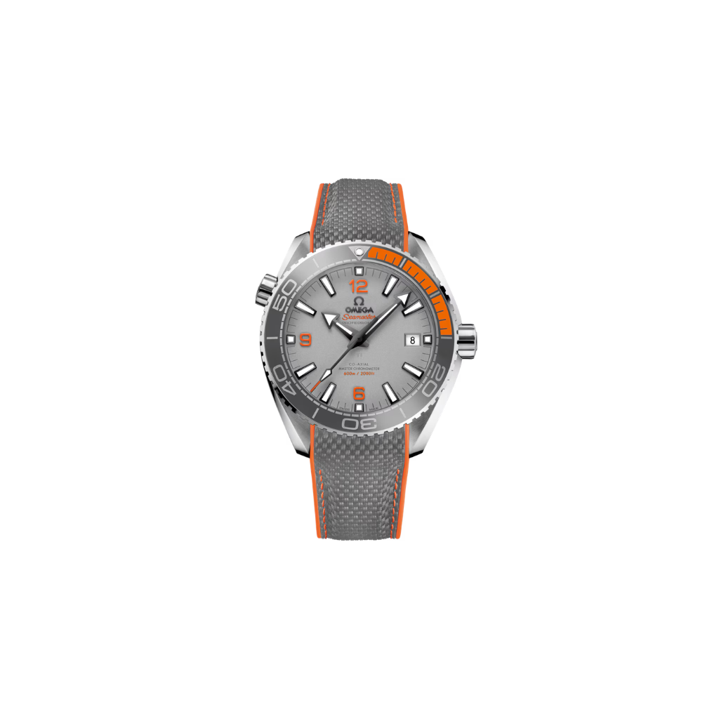Omega Gray Plate Quarter Orange Watch