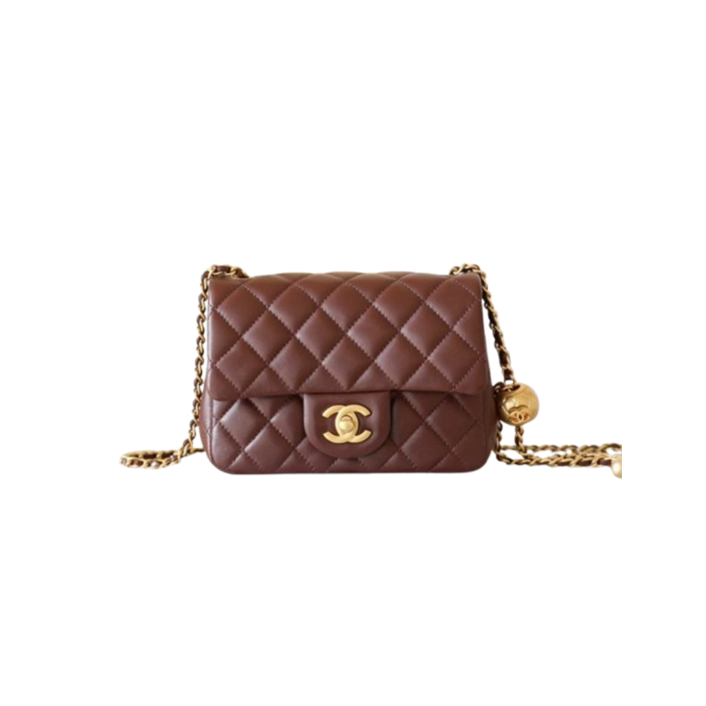 Chanel Maroon Leather Flap Bag