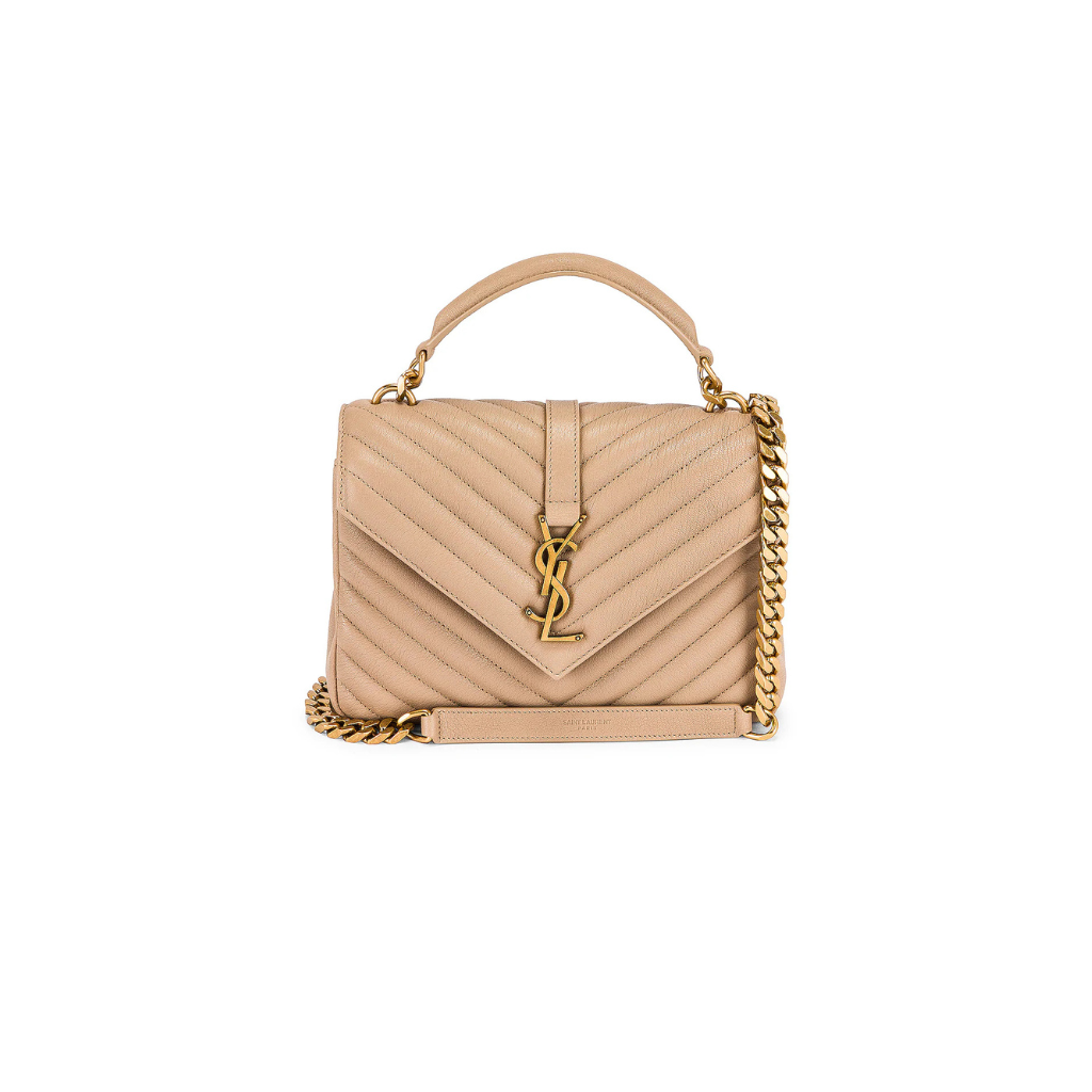 Ysl Matelasse Triqult Monogram Envelope Chain Shoulder Bag