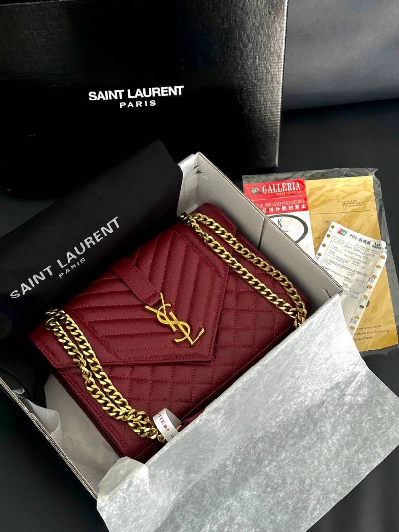 Ysl Red Hand Bag
