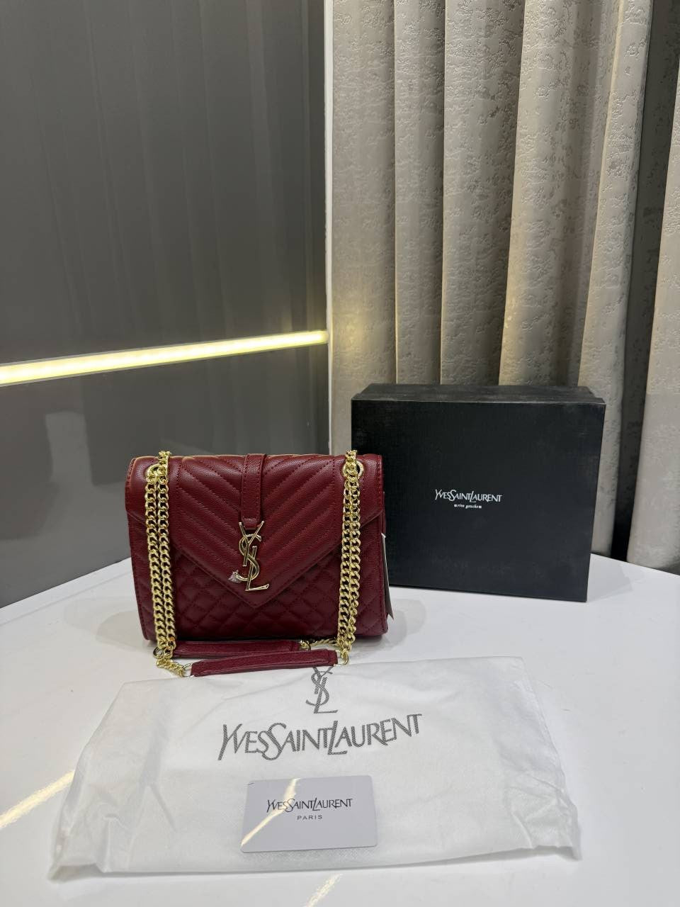 Ysl Red Hand Bag