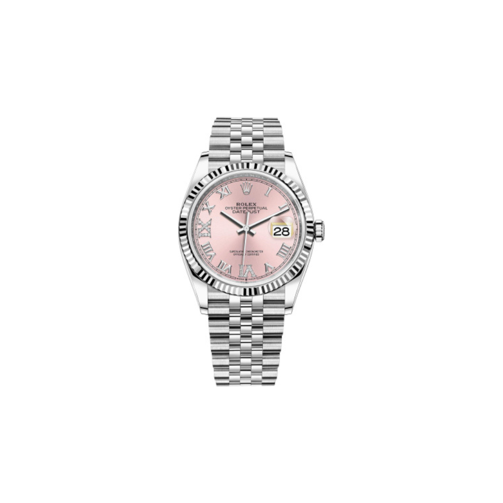 Rolex DateJust Pink Dial Stainless Steel