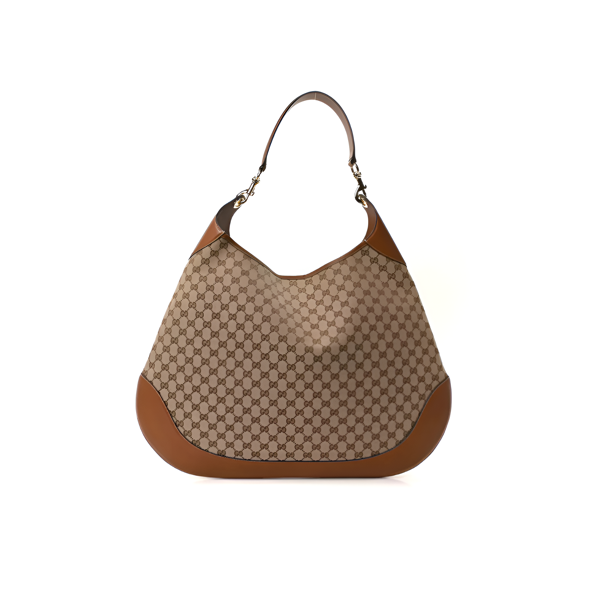 Gucci Monogram Micro GG Maxi Dark Brown Shoulder Bag