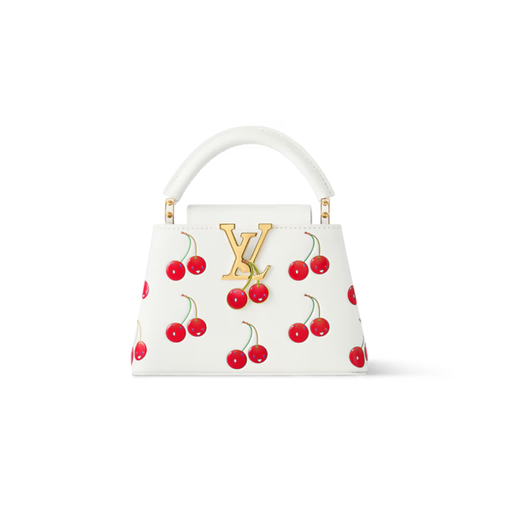 LV Capucines Mini White Cherry