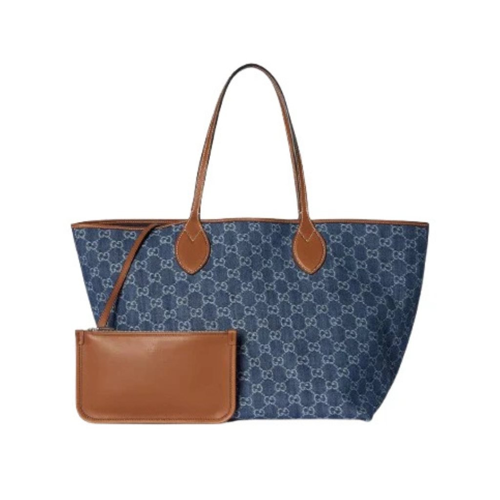 Totissima Tote Bag in GG Printed Denim