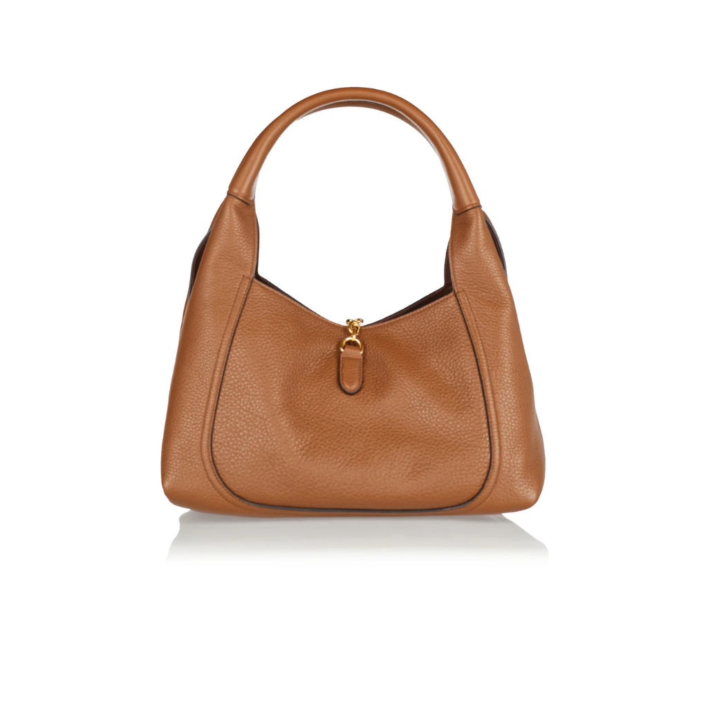 Softbit Leather Shoulder Bag Brown