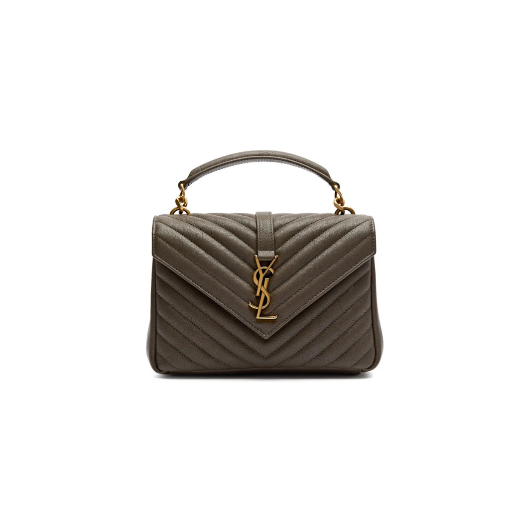 Ysl College Leather Shoulder Bag