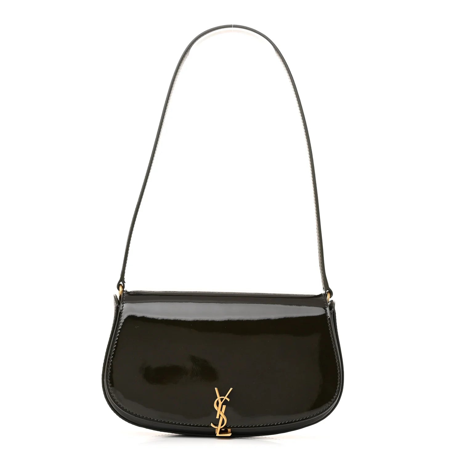 Ysl Patent Calfskin Mini Voltaire Shoulder Bag