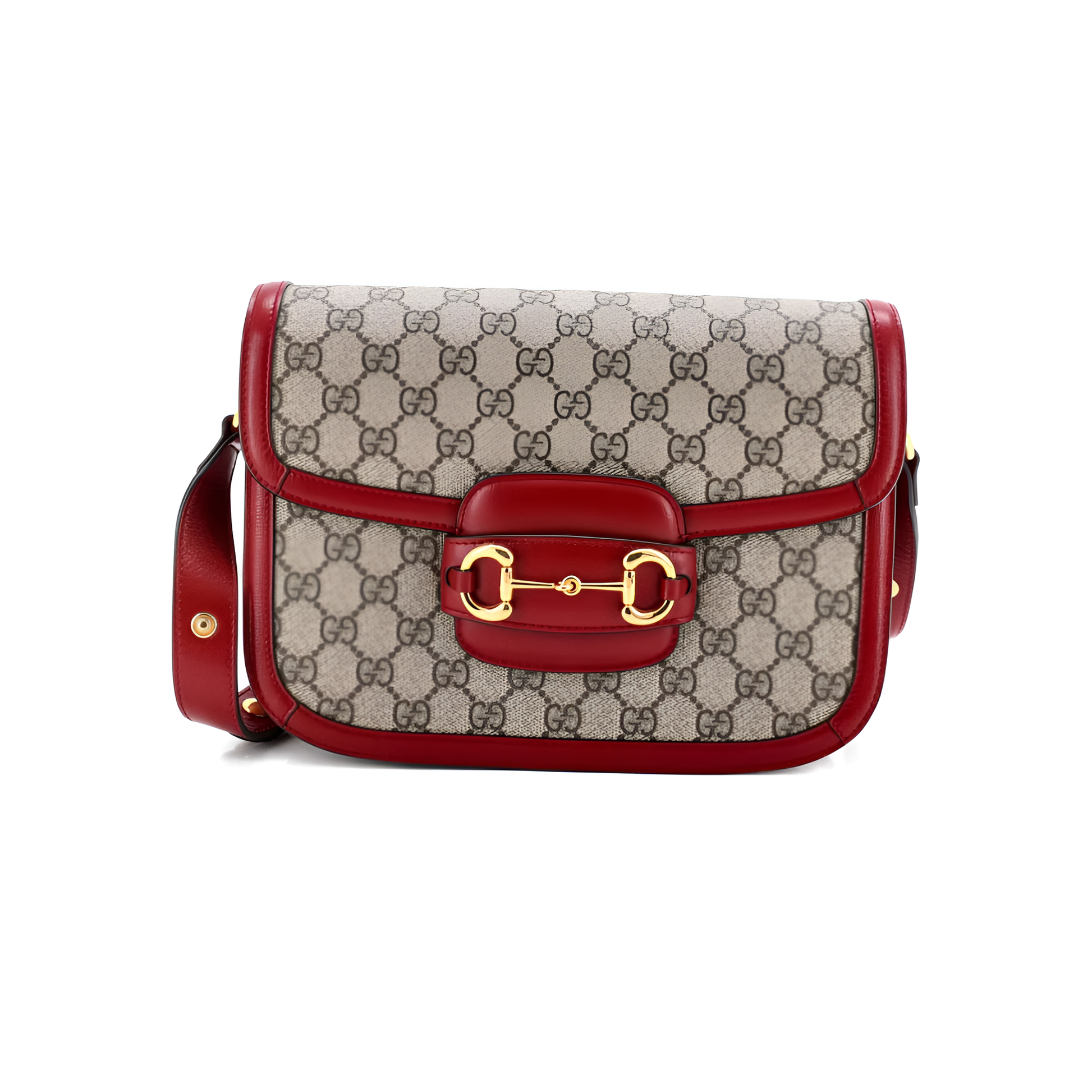 Gucci Horsebit 1955 GG Coated Canvas Bag