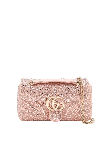 GG Marmont Crystals Small Shoulder Bag