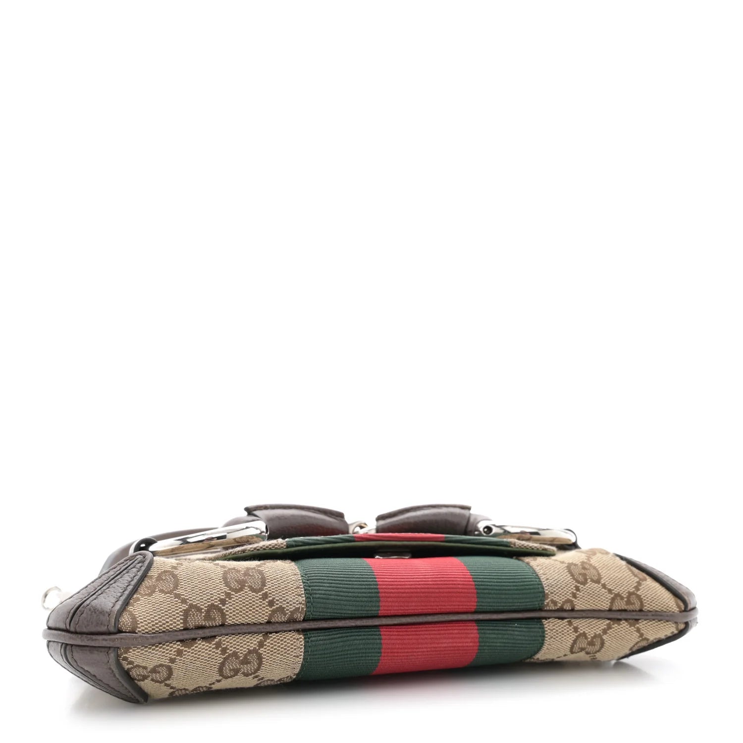 Gucci Monogram Textured Dollar Calfskin Shoulder Bag