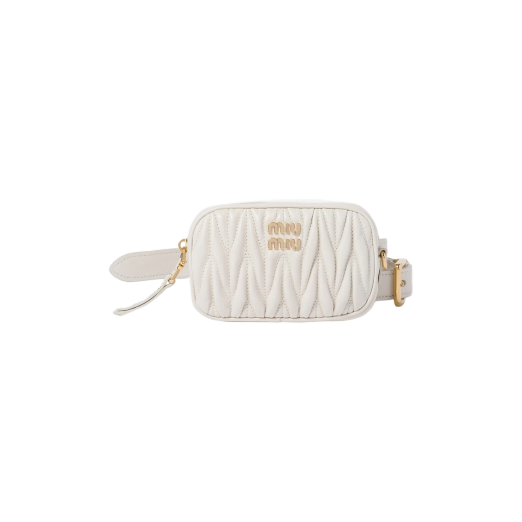Miu Miu Women Belt With Matelassé Pouch