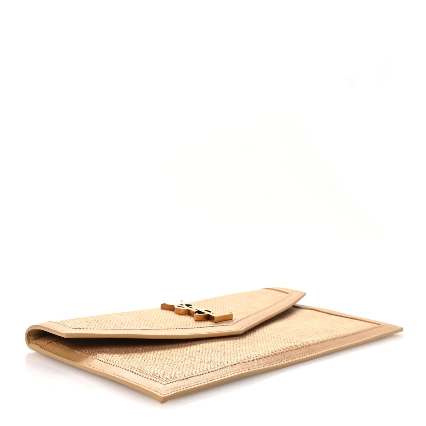 Micro Raffia Uptown Pouch