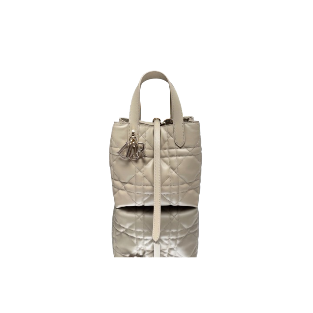 Dior Toujours Calfskin Powder Beige Tote Bag