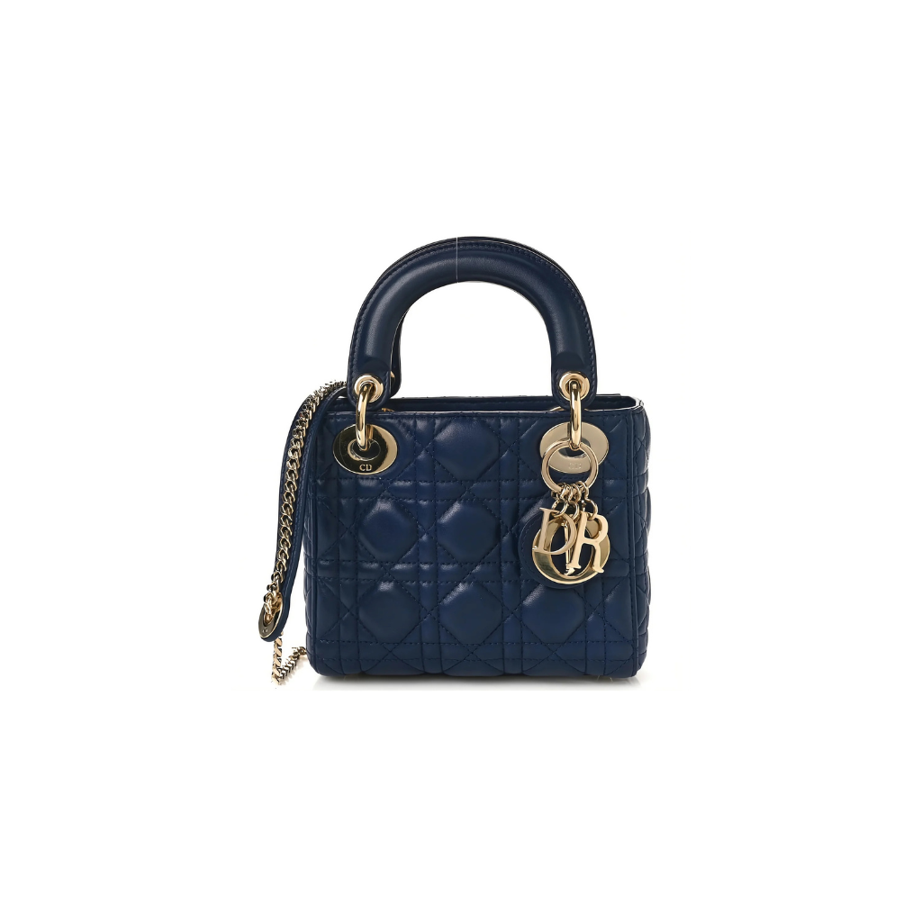 Mini Lady Dior Navy Blue