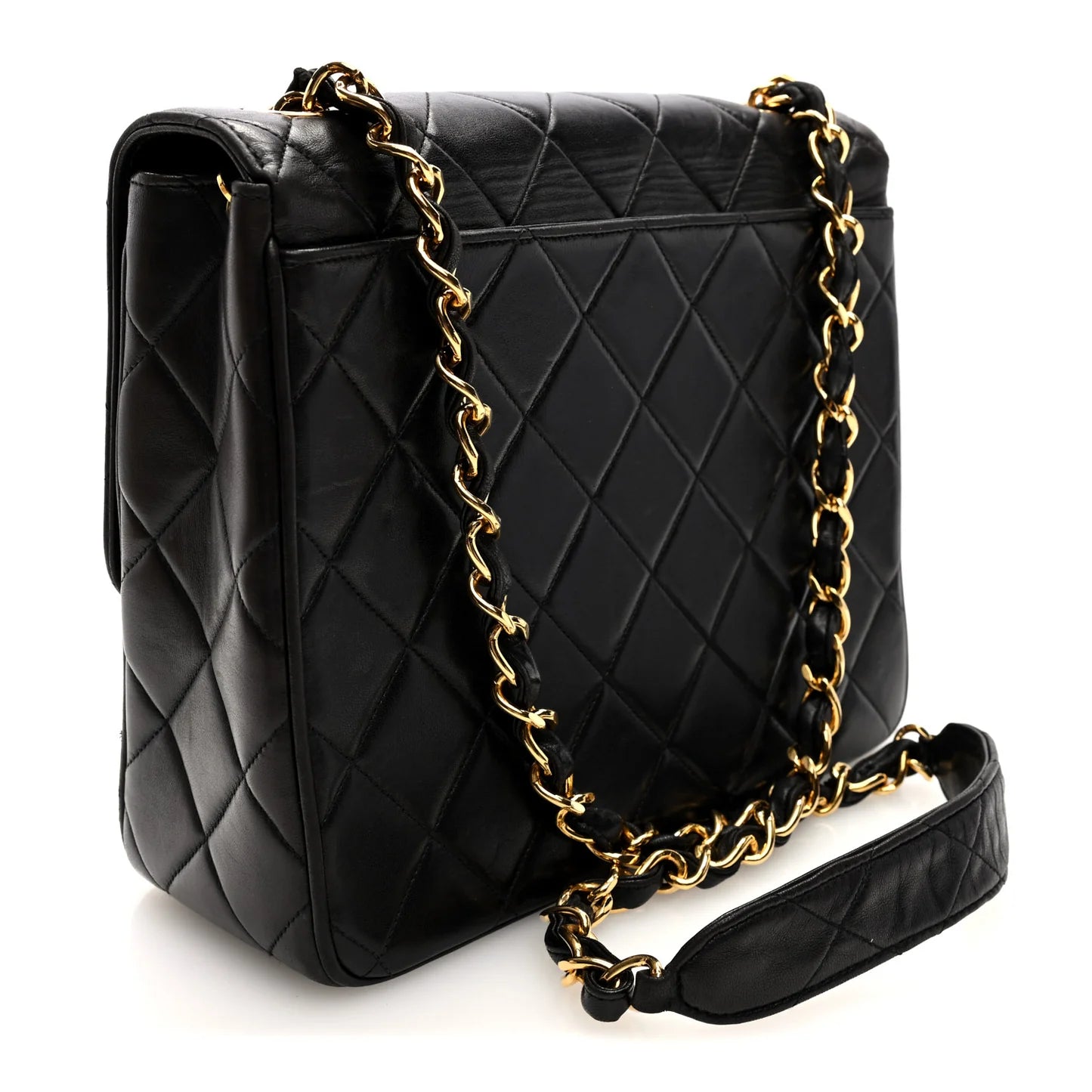 Flap Shoulder Bag Black