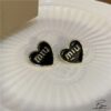 Miumiu Stud Earring Black