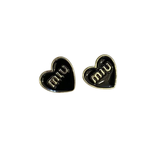 Miumiu Stud Earring Black