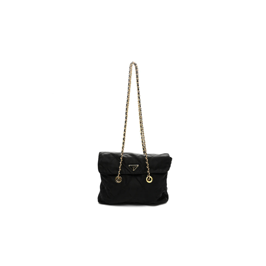 Prada Black Nylon Shoulder Bag