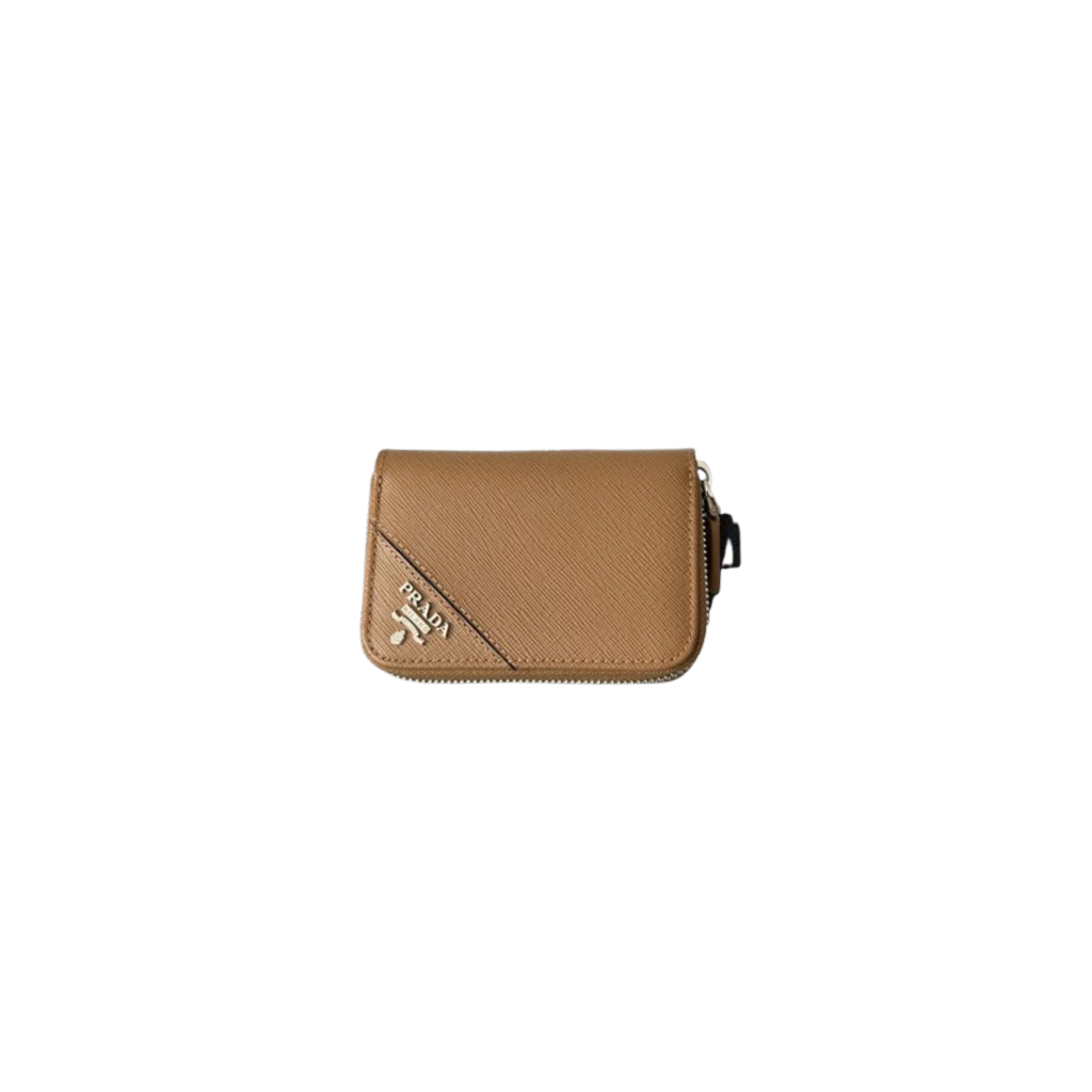 Prada Round Zipper Coin Purse Saffiano