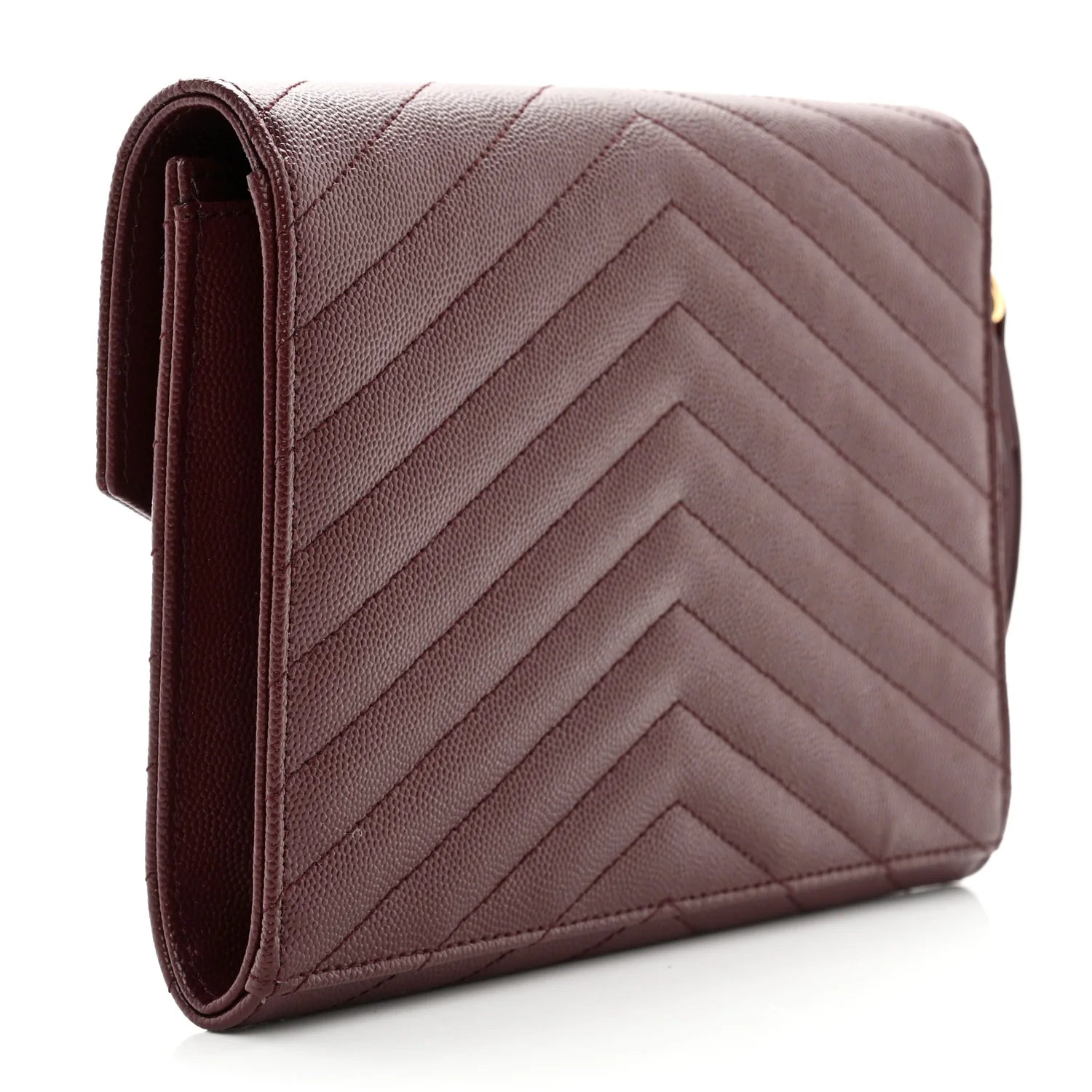 Ysl Grain De Poudre Matelasse Chevron Bag