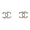 Cc earrings Chanel Silver