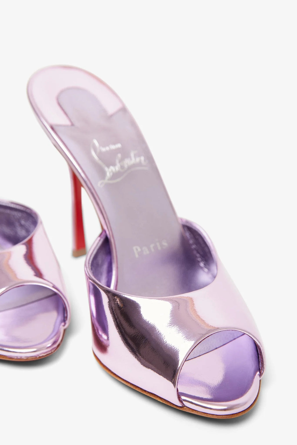Christian Louboutin Metallic Mules