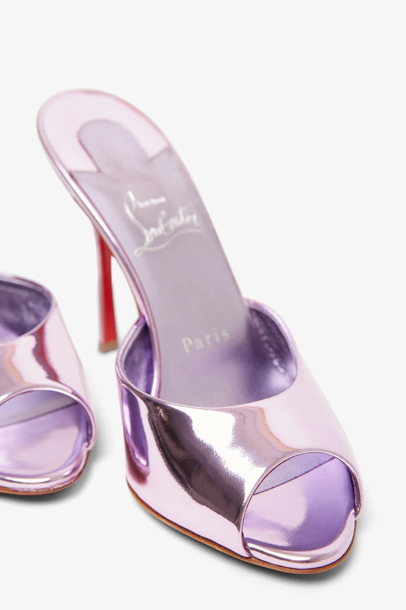 Christian Louboutin Metallic Mules