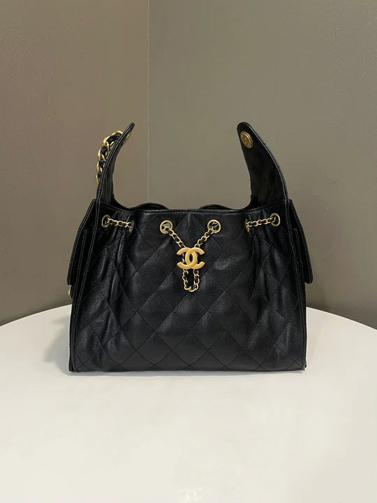 Chanel 25 Small Bag Black Caviar