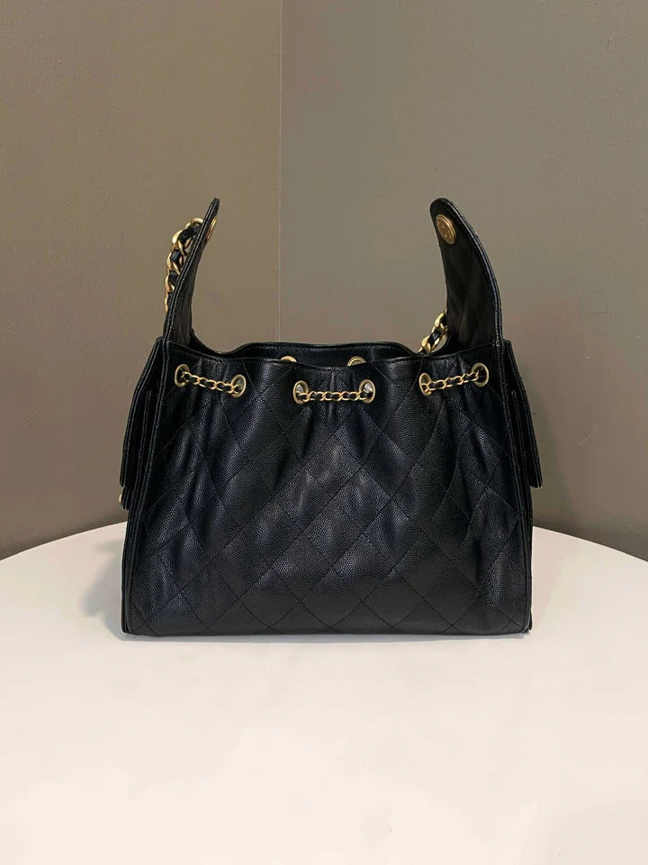 Chanel 25 Small Bag Black Caviar