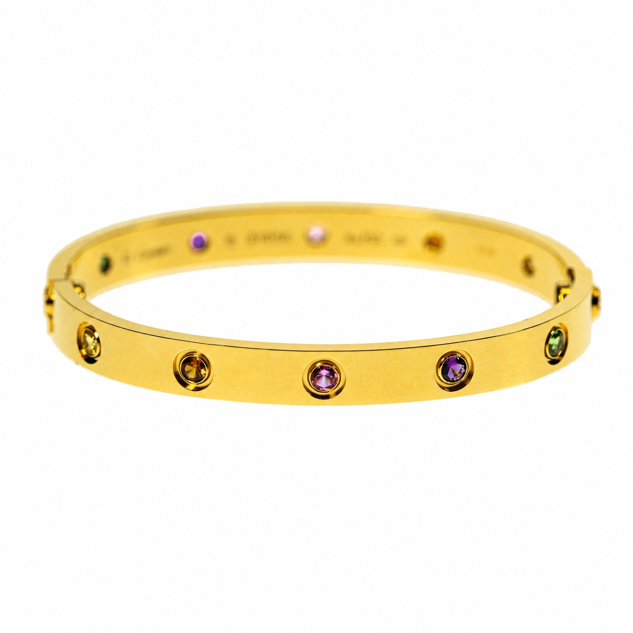 Gemstone Love Bracelet Gold