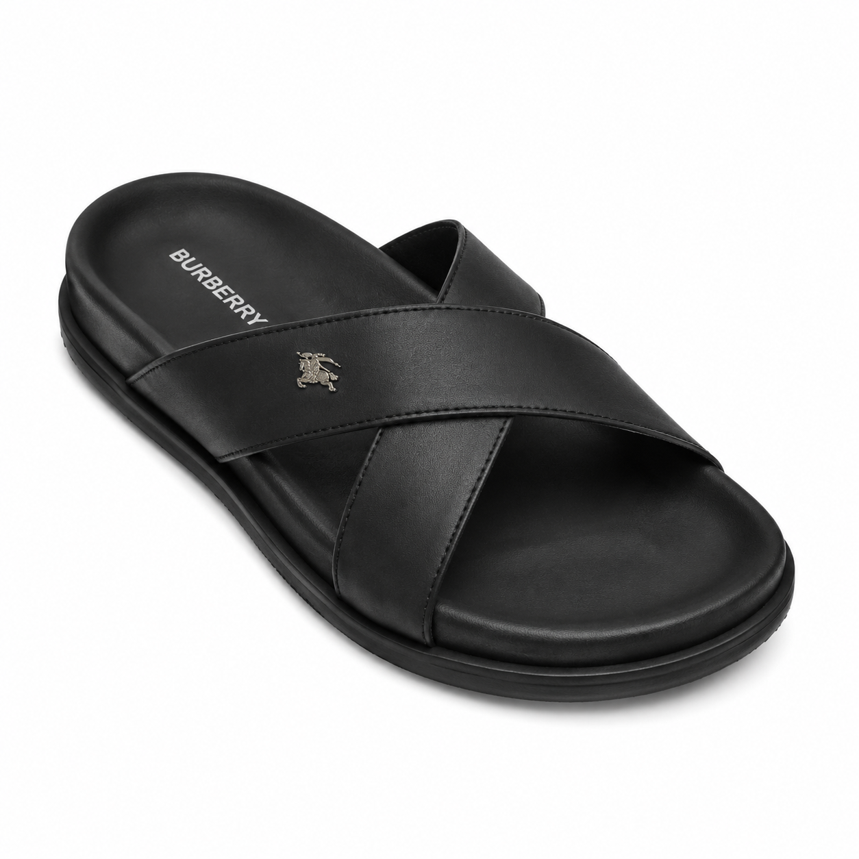 Burburrey Black Slippers