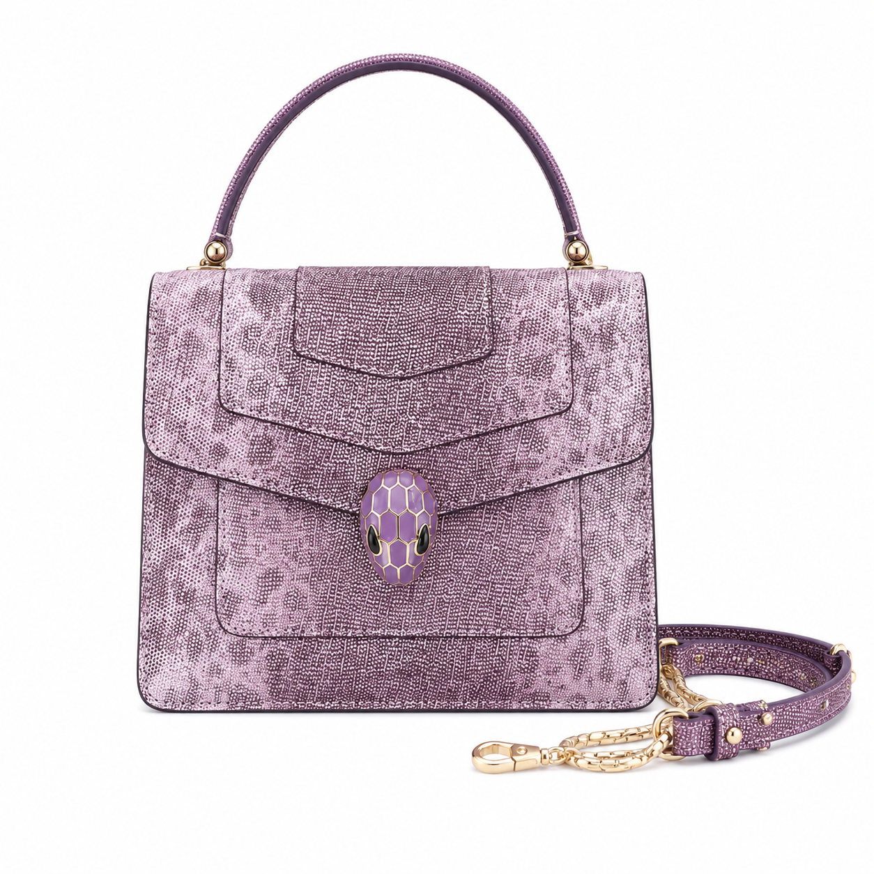 Bulgari Serpenti Luxury Flap Bag Pink