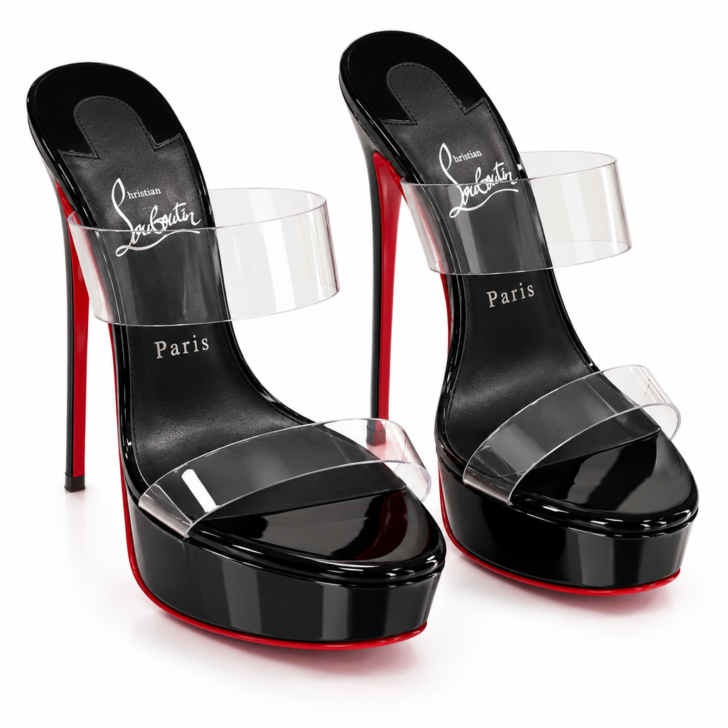 Christian Louboutin Just Nothing Alta Mules