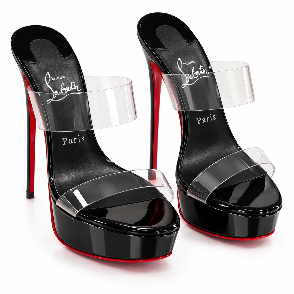 Christian Louboutin Just Nothing Alta Mules