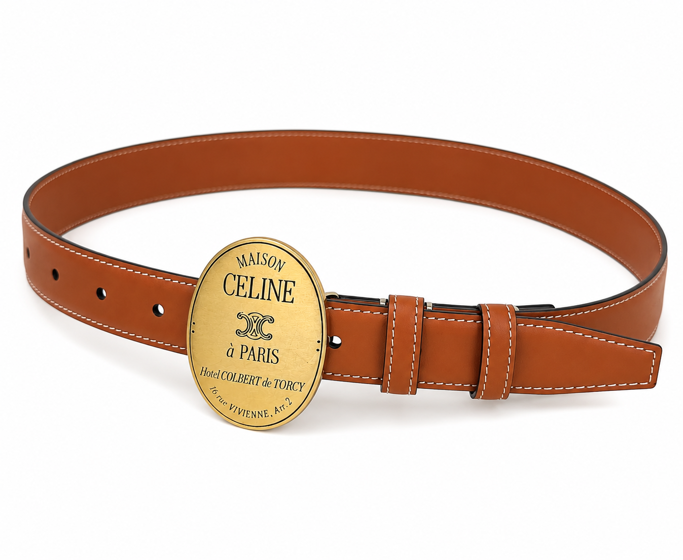 Celine Belt Brown