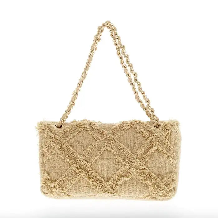 Chanel Fringe Trim Flap Bag