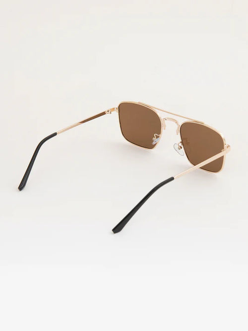 Aviator sunglasses in Gold Brown