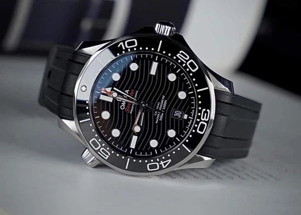 Omega Seamaster black dial undated card