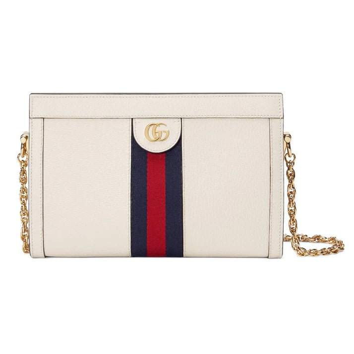 Gucci GG Ophidia Small Chain White Bag