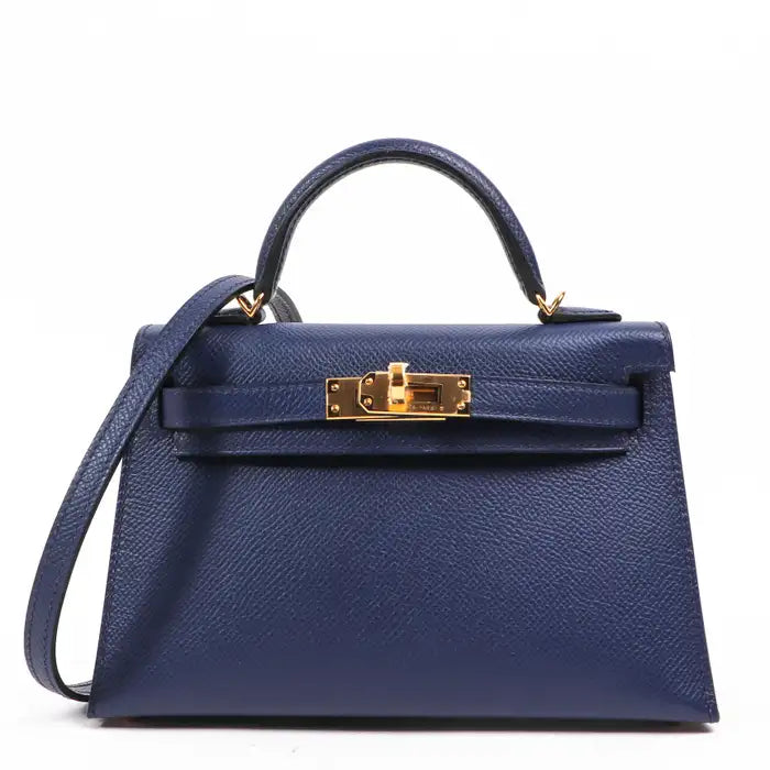 Hermès Kelly Mini II Blue Sapphire