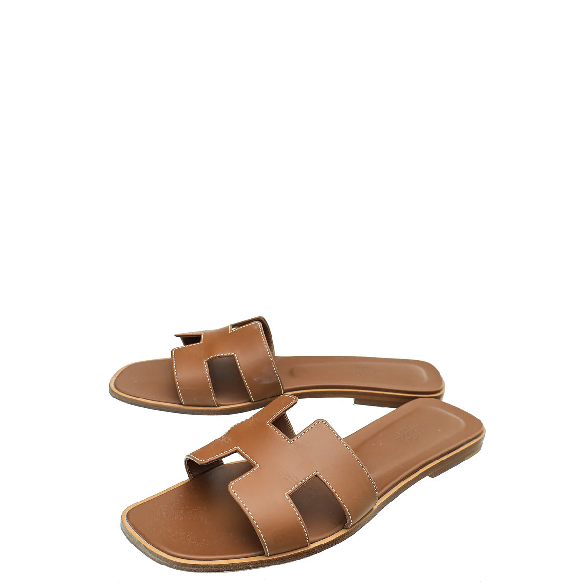 Hermes Gold Oran Sandal