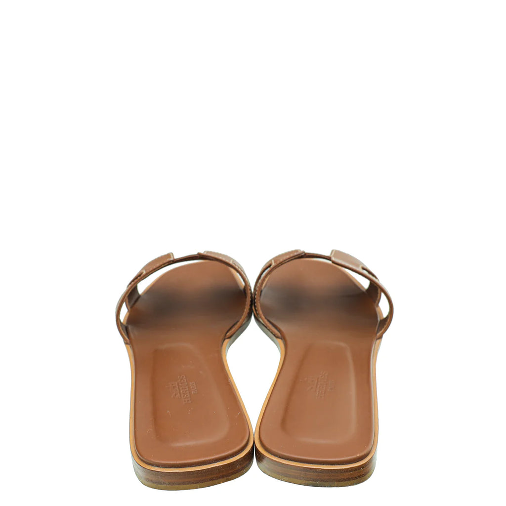 Hermes Gold Oran Sandal