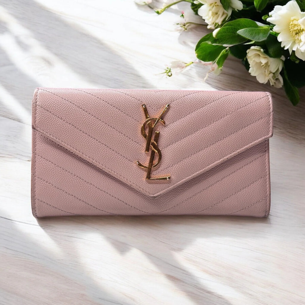 Ysl Monogram Envelope Long Wallet